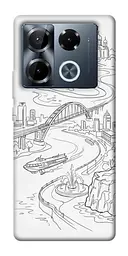 TPU чохол Demsky Dnipro spirit для Infinix Note 40 Pro 4G