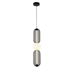 Світильник підвісний LED Levistella 7812033 BK, 6W, 3000K, чорний метал, для вітальні - мініатюра 2