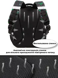 Шкільний ортопедичний рюкзак 6 в 1 School Standard 38х30х18 см Майнкрафт для хлопчика початкової школи (SET 170-86) - мініатюра 8