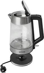Gorenje Електрочайник 1.7л, 2,200 Вт, strix контроль, скло, білий - мініатюра 2