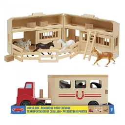 Ігровий набір Melissa&Doug Дерев'яна конюшня з конячками (MD3704) - мініатюра 5