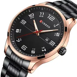 Годинник наручний Curren 8411 Black (18691) - мініатюра 2
