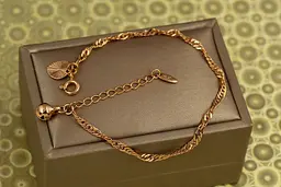 Браслет Xuping Jewelry Сингапур 17 см 3 мм золотистий