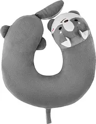 Подушка для шиї Ardesto Grey Cat ART3034NEP 28х28 см сіра