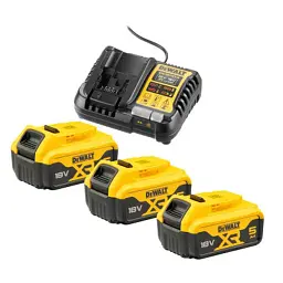 Набір акумулятор + зарядний пристрій DeWALT 10,8 - 54 В, 4A, 18В XR Li-Ion, 3 x 5Ah DCB184 (DCB1104P3)