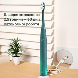 Електрична зубна щітка Oclean Air 2T Electric Toothbrush Green - мініатюра 3