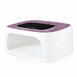 Лампа для манікюру зі стразами SUN S20 UV/LED дисплей сенсор руху знімне дно для педикюру 268 Вт Білий
