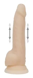 Реалістичний вібратор з пульсацією ADDICTION - Naked - 9 Thrusting Dildo with Remote - Vanilla ADDICTION SO5588 92293 - мініатюра 4