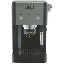 Рожкова кавоварка еспресо Gaggia Gran Deluxe Black (RI8425/11) - мініатюра 3