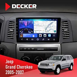 Штатна магнітола Jeep Grand Cherokee 2005-2007 Small Screen Decker D10-006 4x64, 4G Decker (НФ-00008817)
