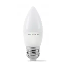 Лампочка TITANUM C37 6W E27 3000K (TLС3706273) - мініатюра 2