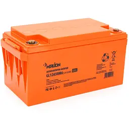Акумуляторна батарея MERLION GL12650M6 12 V 65 Ah (348 x 168 x 178) Orange Q1/48