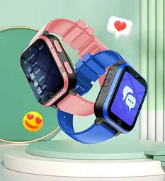 Дитячий смарт годинник-телефон Lemfo K17 4G з GPS трекером, сім картою, відеодзвінком, геолокацією, кнопкою SOS та камерою Рожевий - мініатюра 8