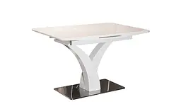 Стіл обідній Prestol Спенсер розкладний 120/150x80x76 см білий - мініатюра 2