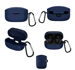Чохол-накладка DK Silicone Candy Friendly із карабіном для Sony WF-1000XM4 (dark blue) - мініатюра 8