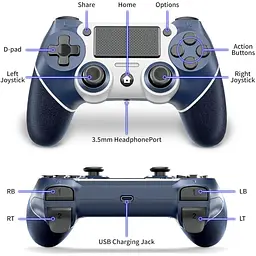 Контролер для пульта дистанційного керування P4, сумісний із Playstation 4/Slim/Pro - мініатюра 4