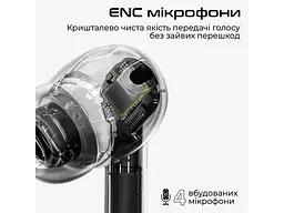 Навушники TWS HiFuture SonicAir Black (sonicair.black) - мініатюра 4