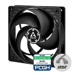 Корпусний вентилятор 120 мм Arctic P12 PWM PST ACFAN00120A Black - мініатюра 2