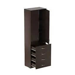Шафа Анжело Ferrum-decor на 3 полиці з 2 дверима та 4 ящики 1900x600x380 ДСП Венге Магія 16 мм (FRD-104991)