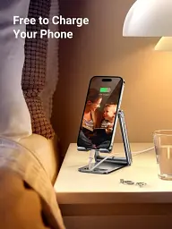Тримач для телефона Ugreen LP263 Phone Holder with Roller Silver (80708) - мініатюра 6