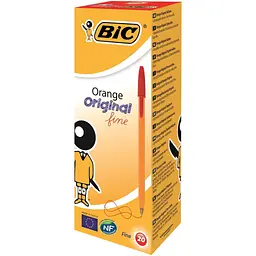 Ручка кульк. "BIC" Orange /1199110112/ черв. (3086121101120)(SC)
