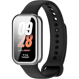 Чохол-накладка DK CDK Silicone Face Case для Xiaomi Mi Band 8 Active (017304) (silver)