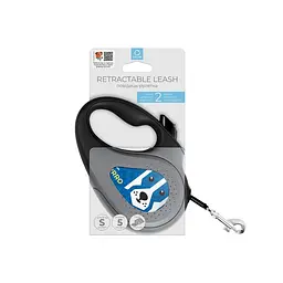 Повідець-рулетка для собак Waudog R-leash малюнок Патрон S до 15 кг 5 м світловідбиваюча стрічка - мініатюра 2