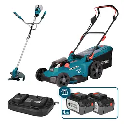Konner & Sohnen Набір із двох акумуляторних інструментів KS 43LM-BCT40V-SET 40В(20+20В) газонокосарка KS 43LM-40V та тример садовий KS BCT-40V акб 2х4А·год ЗП 22.5кг