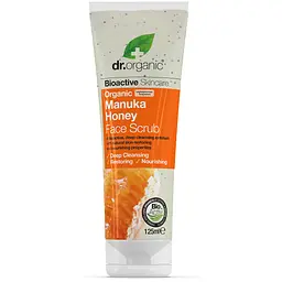 Скраб для обличчя з медом Манука Dr.Organic 125 мл