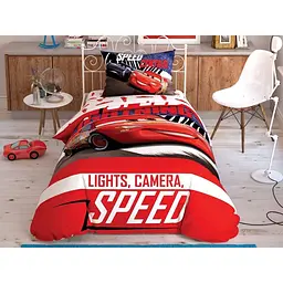 Комплект постільної білизни TAC Disney Cars Spectator Напівторний Різнокольоровий 000229607