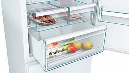 Холодильник із нижньою морозильною камерою Bosch KGN49XW306 білий (KGN49XW306) - мініатюра 3