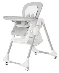 Дитячий стільчик для годування малюка складний пластиковий Toffee Carrello Ash Grey