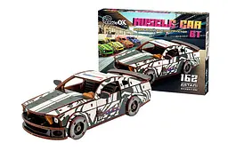 Дерев'яний 3D конструктор Muscle car GT (білий) Puz-00945 PuzzleOk