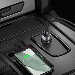 Автозарядка 2xUSB 36W (USB-C+USB-A) QC 3.0+ Косм. Сіра (CD213) UGREEN (60980) - мініатюра 7