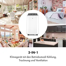 Мобільний кондиціонер Klarstein Grandbreeze Eco 12K 3-в-1 460 м³/год (10035809) - мініатюра 9