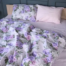 Простирадло MirSon Бязь 17-0711 Delicate Blossoms 150х220 см світло-рожеве (2200010616248) - мініатюра 4