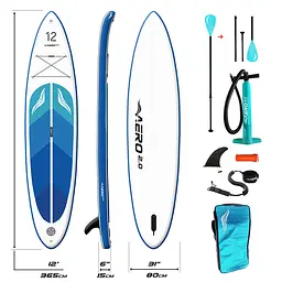 Надувна SUP дошка AERO Board 2.0 (365х15х80см) 12' Blue Ocean - мініатюра 3