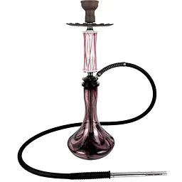 Кальян Trumpet Hookah Rider W-40 Pink-White (колба Craft DC Violet) - мініатюра 2