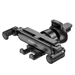 Тримач Borofone Point air outlet gravity linkage car holder BH78 до 7 дюймів чорний - мініатюра 5