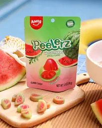 Желейні цукерки Amos Peelerz Peelable Watermelon Gummy Candy 170г - мініатюра 5