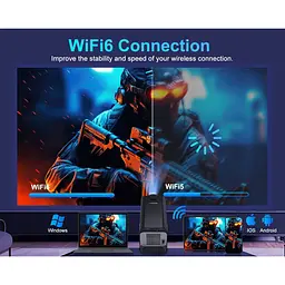 Смарт проектор Magcubic HY320 Mini Android 14, chip H726, 8K24fps, 1GB/8GB Wi-Fi 2.4G/5G Кінотеатр Black (19031) - мініатюра 9