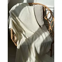 Плед Прованс COTTON молочний 120 х 200 см (039526) - мініатюра 6