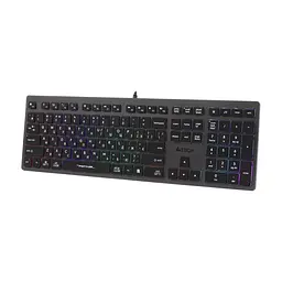 Клавіатура A4Tech FX60H USB Grey Neon Backlit (4711421978309) - мініатюра 2