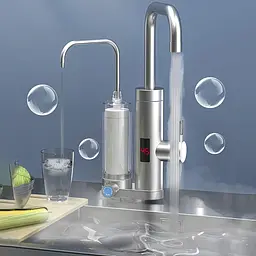 Проточний водонагрівач з фільтром електронагрівач води для кухні міні бойлер Faucet ZSWK-D02 3300W - мініатюра 2
