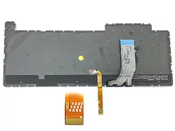 Клавіатура для ноутбука ASUS G731 G731GW G731GT G731GU G731GV (RU чорна з RGB підсвічуванням) Оригінал. - мініатюра 2