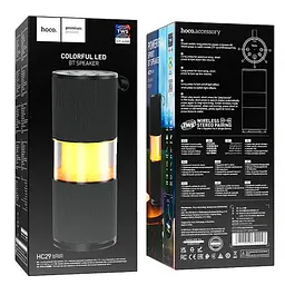 Бездротова портативна колонка Hoco HC29 halo sports BT speaker чорна - мініатюра 3