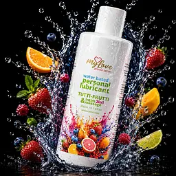 Лубрикант MyLove Aroma Series IntimMassage 2in1 Tutti-Frutti, 300 мл - мініатюра 2