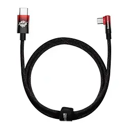 Кабель Baseus MVP 2 Elbow-shaped Fast Charging Data Cable Type-C to Type-C 100W 1m CAVP000620 Black-Red