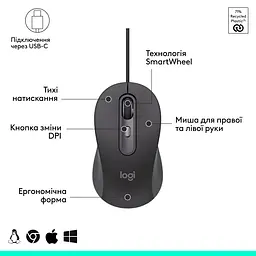 Миша Logitech Signature M520 Graphite (910-007511) [139429] - мініатюра 11