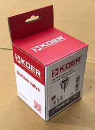 Донний клапан для раковини Koer PW-02-01 універсальний автоматичний Click-Clack 1 1/4″ Хром KR3399 - мініатюра 12